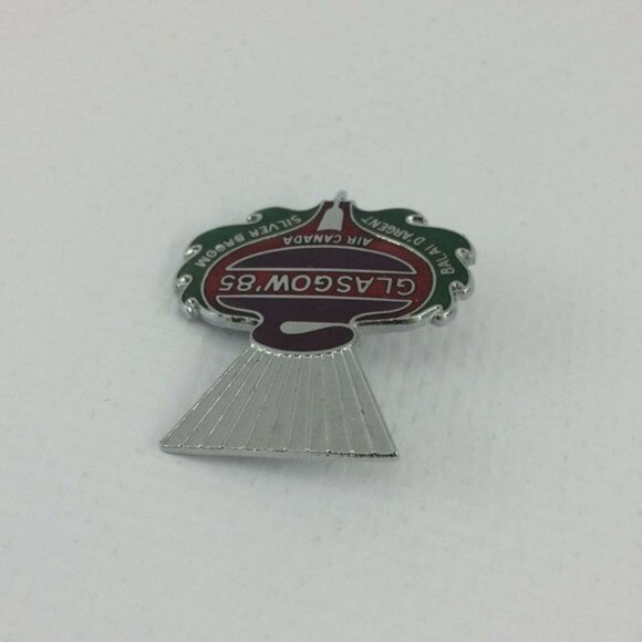Vintage Air Canada Glasgow 1985 Silver Broom World Curling Championship Pin - Picture 11 of 12
